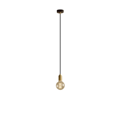Elva Pendant Light Non-Tinted in Brass.