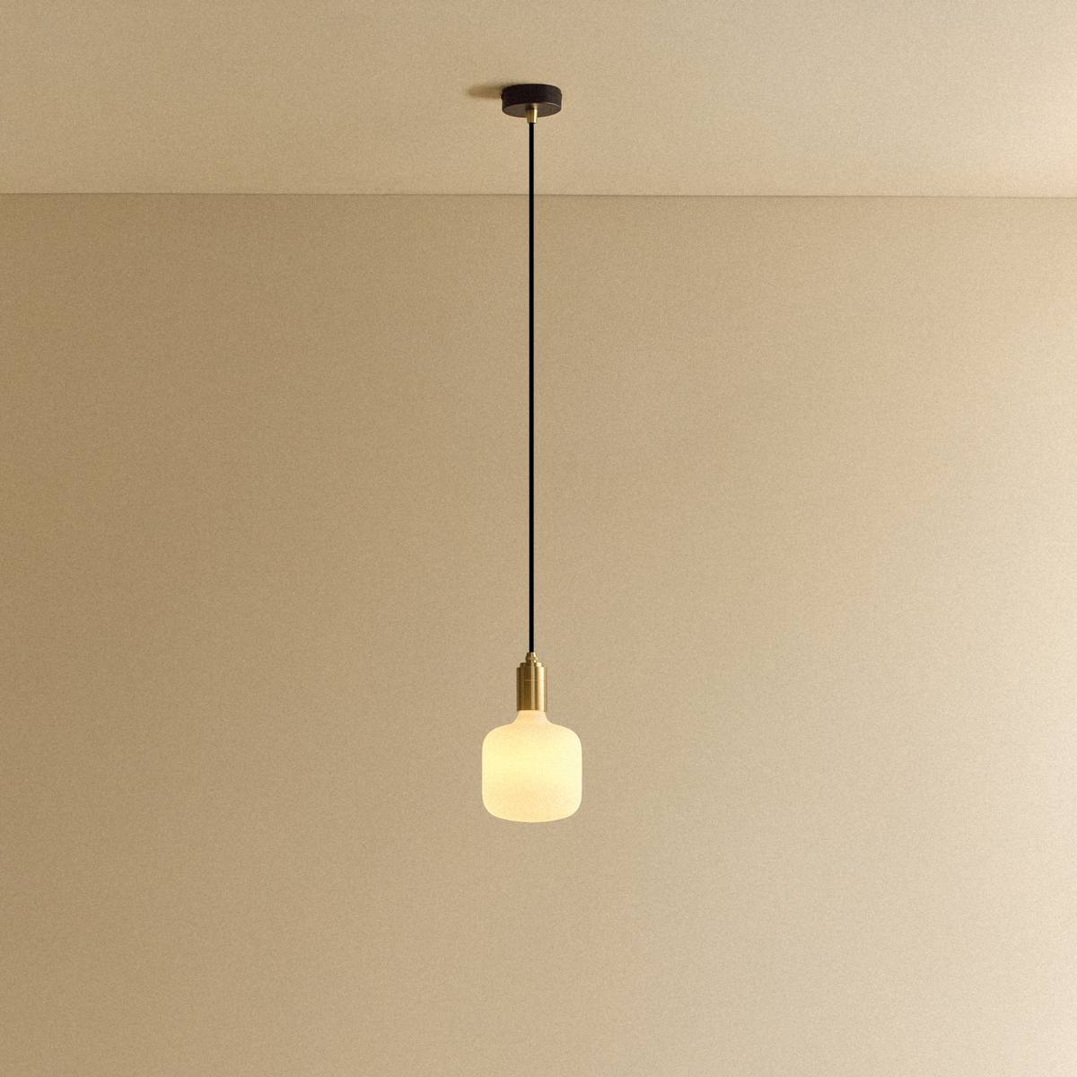 Oblo Pendant Light in Brass.