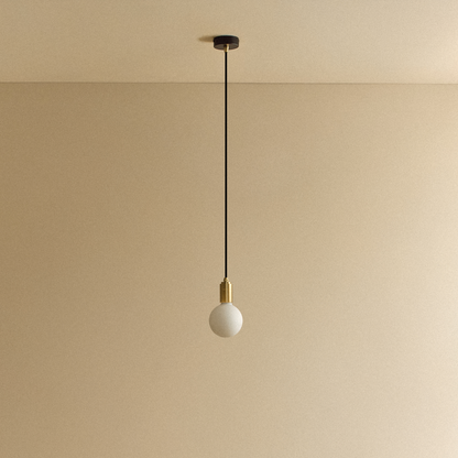 Porcelain II Pendant Light in Brass.