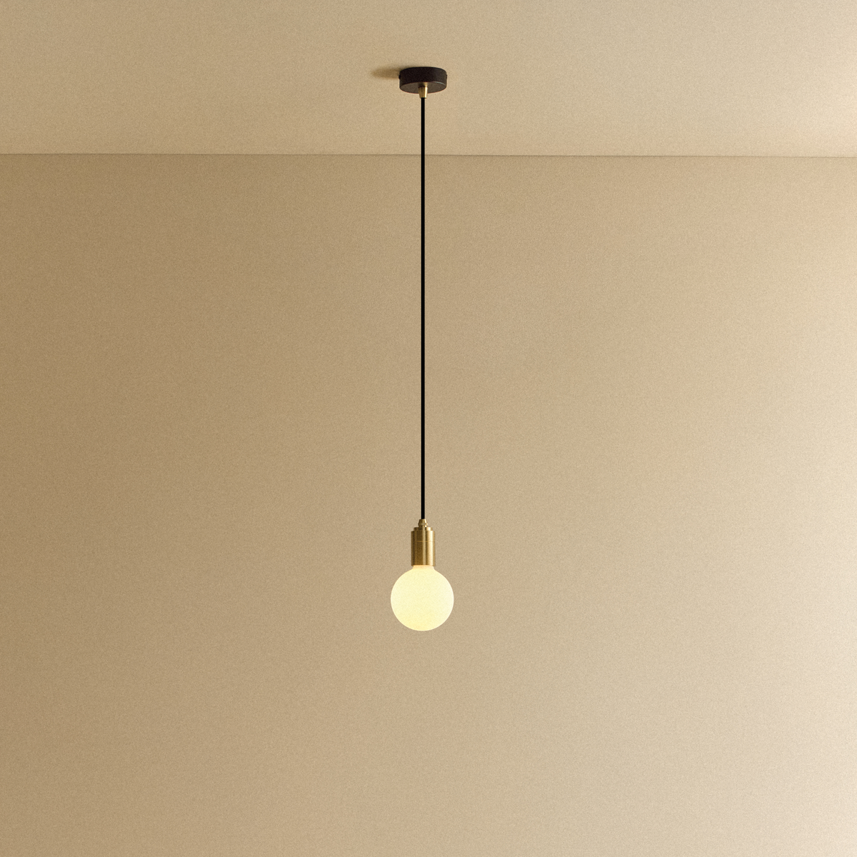 Porcelain II Pendant Light in Brass.