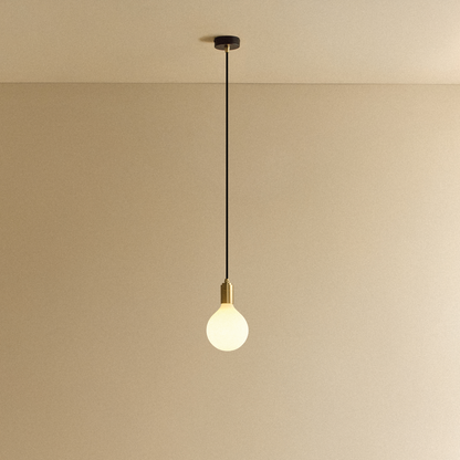 Porcelain III Pendant Light in Brass.