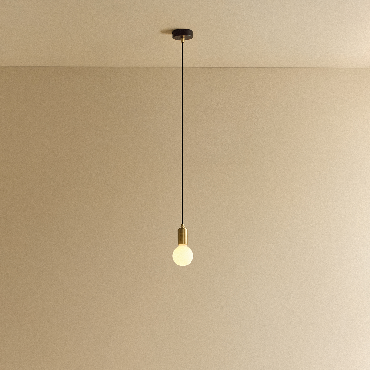 Sphere II Pendant Light in Brass.