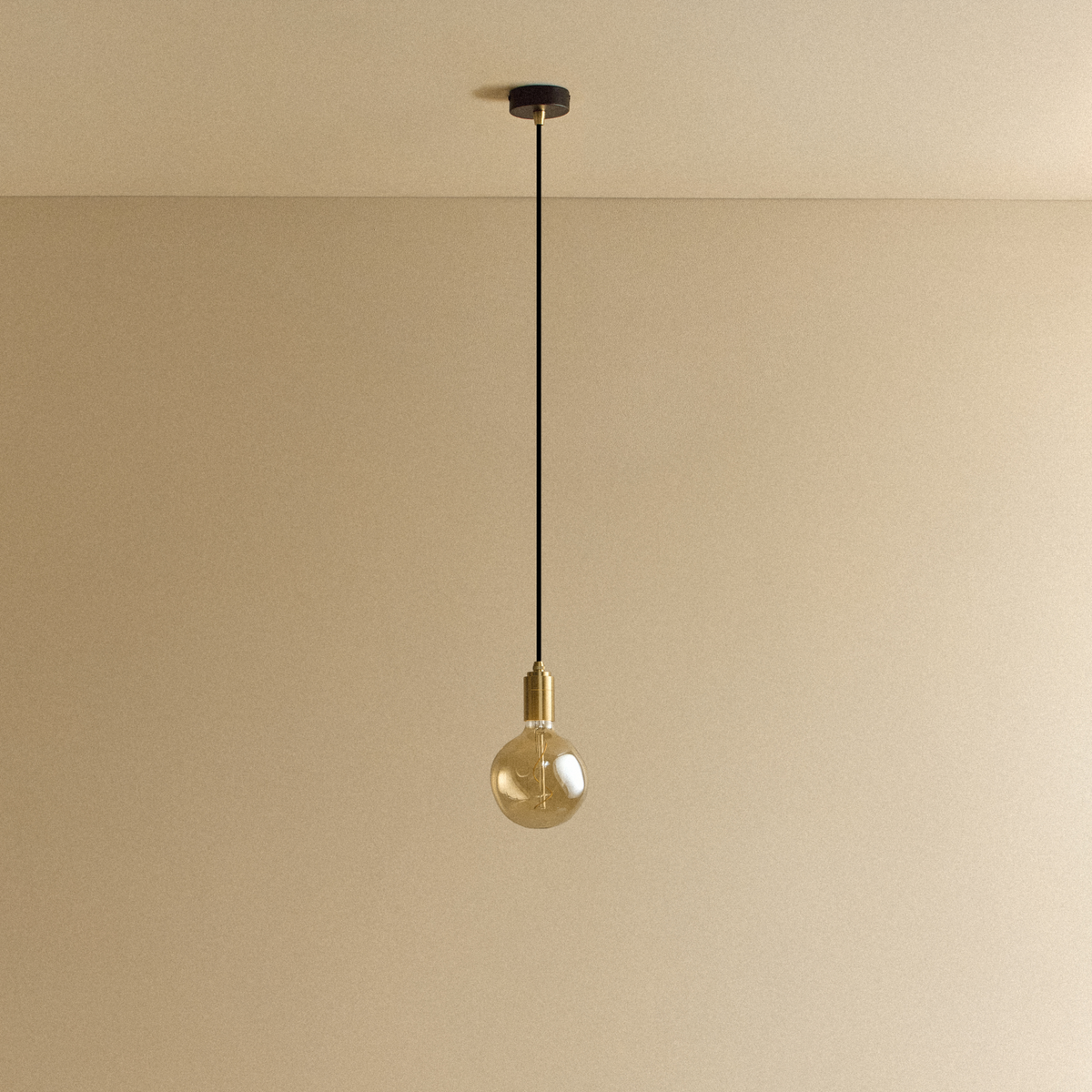 Voronoi I Pendant Light in Brass.