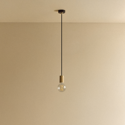 Elva Pendant Light Non-Tinted in Oak.