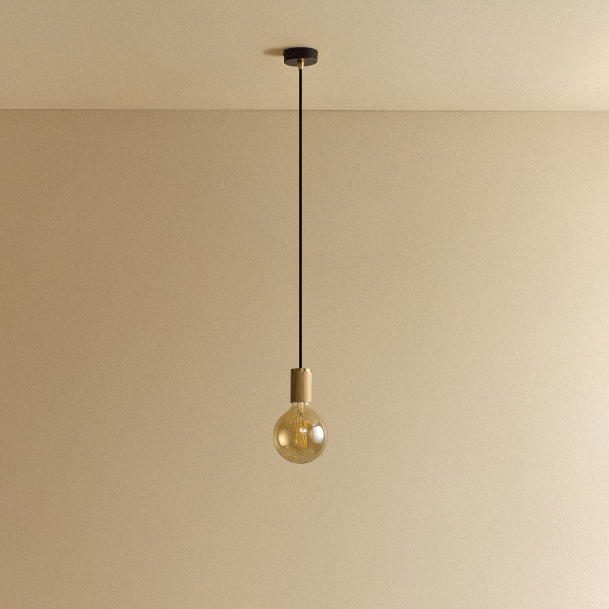 Gaia Pendant Light in Oak.