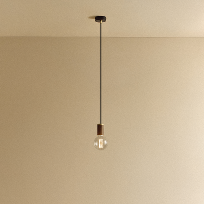 Elva Pendant Light Non-Tinted in Walnut