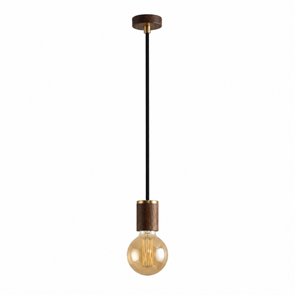 Elva Pendant Light Tinted in Walnut.