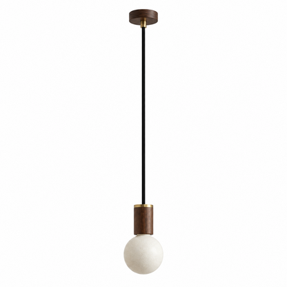 Porcelain II Pendant Light in Walnut.