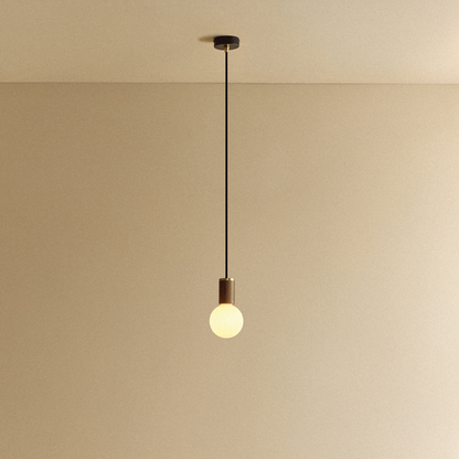 Sphere III Pendant Light in Walnut