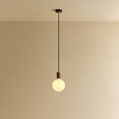 Sphere IV Pendant Light in Walnut