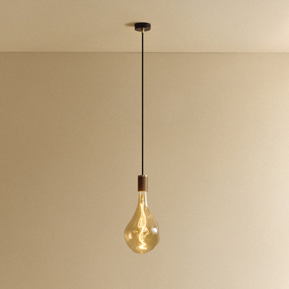 Voronoi III Pendant Light in Walnut.
