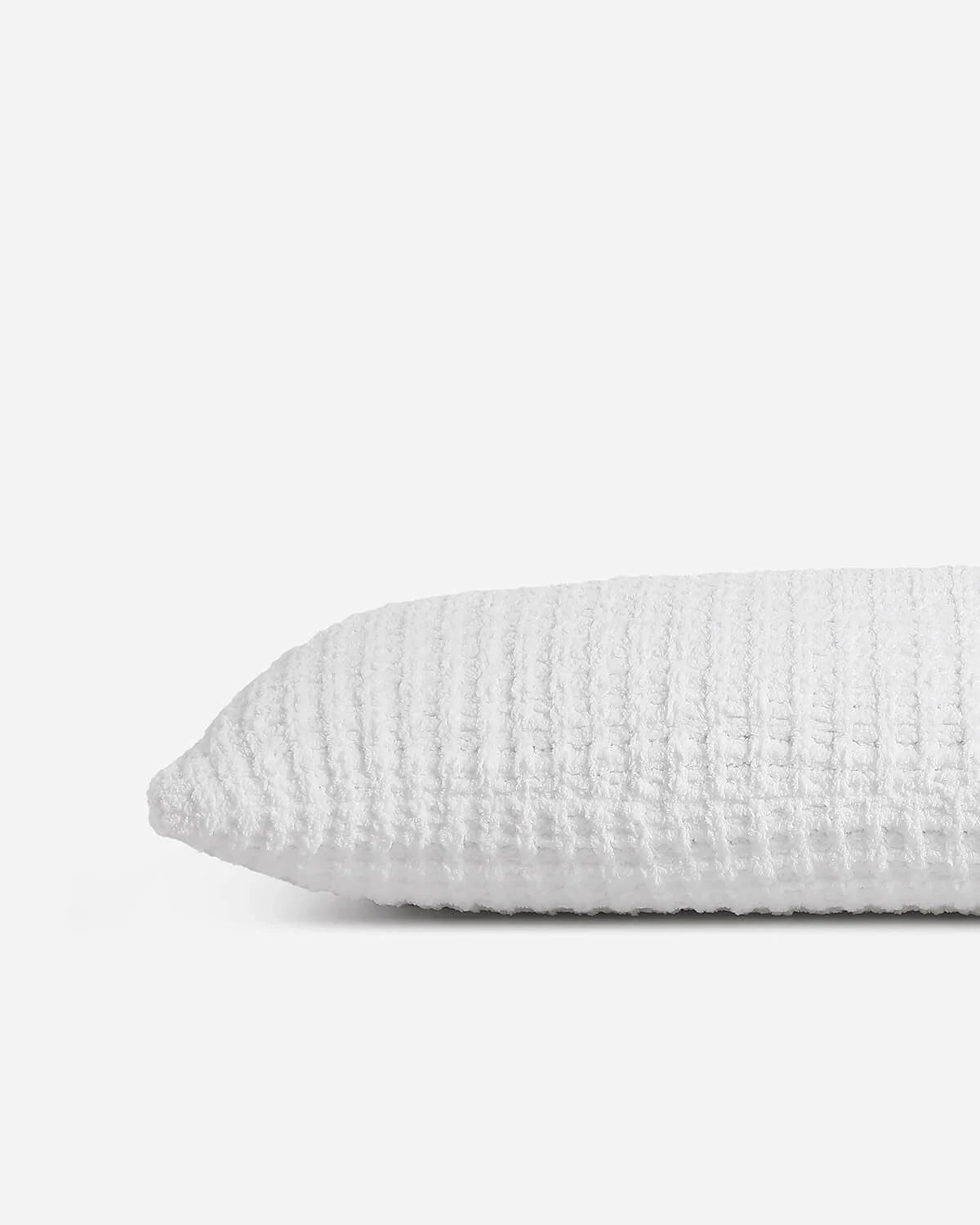 Snug Waffle Lumbar Pillow.