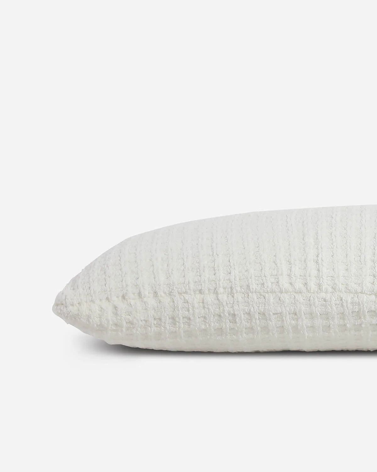Snug Waffle Lumbar Pillow.