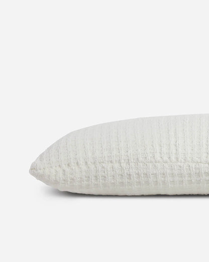 Snug Waffle Lumbar Pillow.