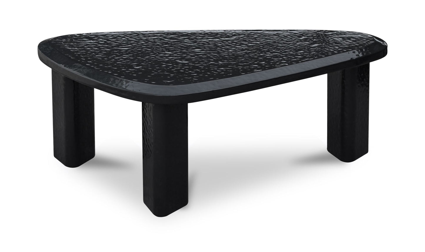 Sophie Outdoor Nesting Table Set Charcoal Lacquer