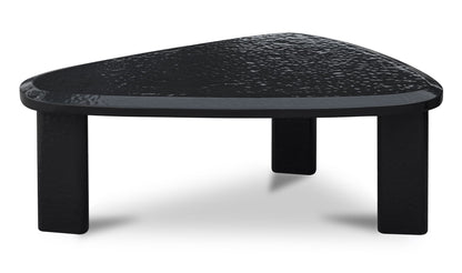 Sophie Outdoor Nesting Table Set Charcoal Lacquer