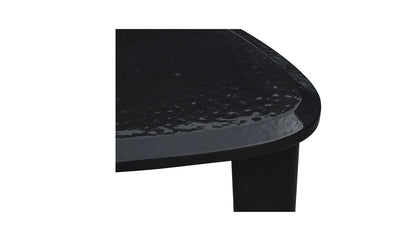 Sophie Outdoor Nesting Table Set Charcoal Lacquer