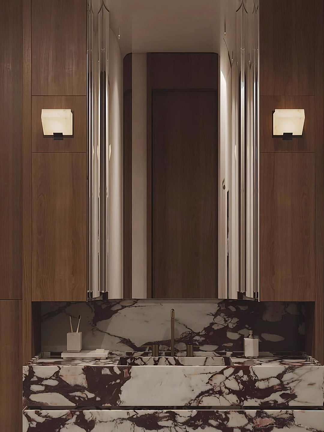 Alabaster Staircase Wall Lamp