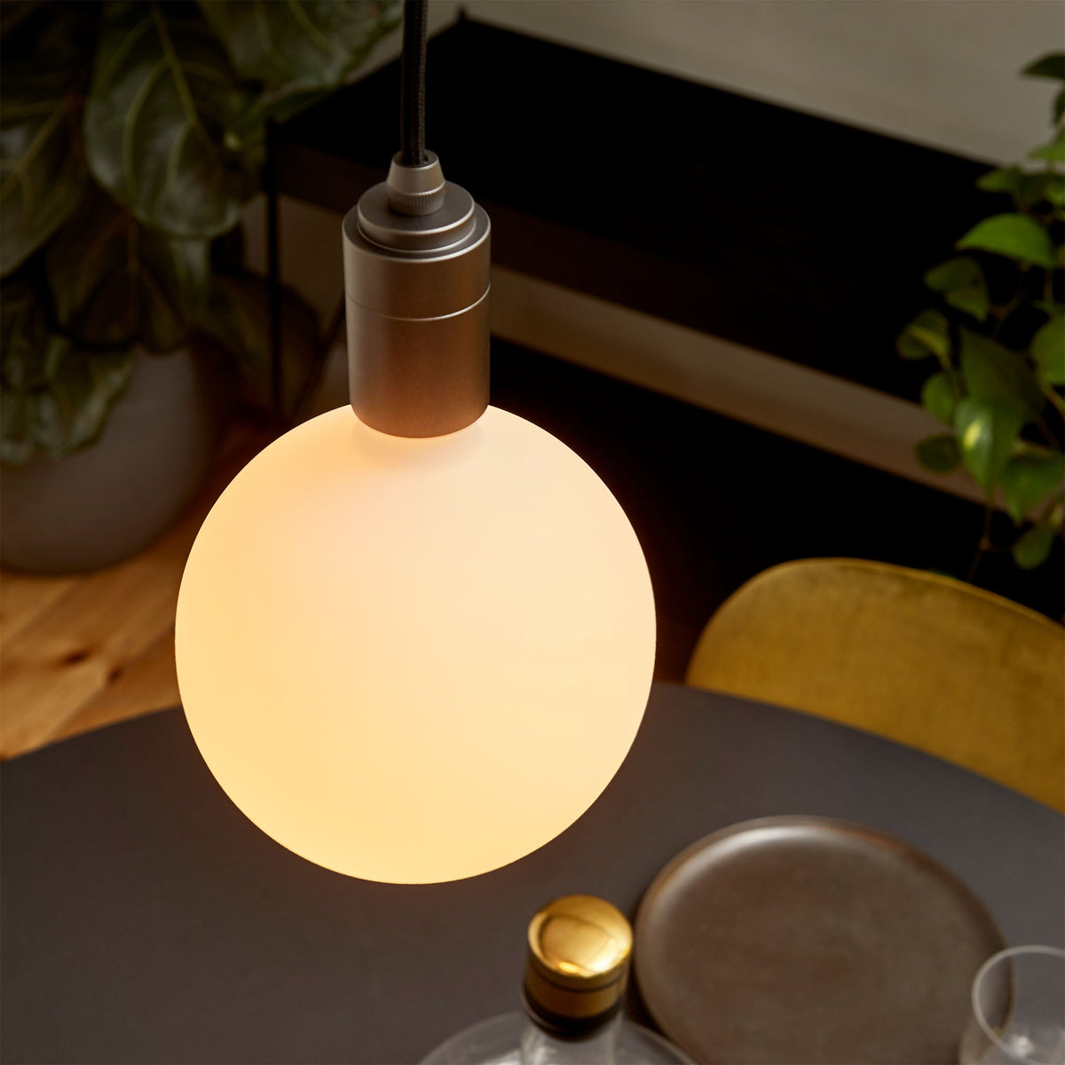 Sphere IV Pendant Light in Graphite.