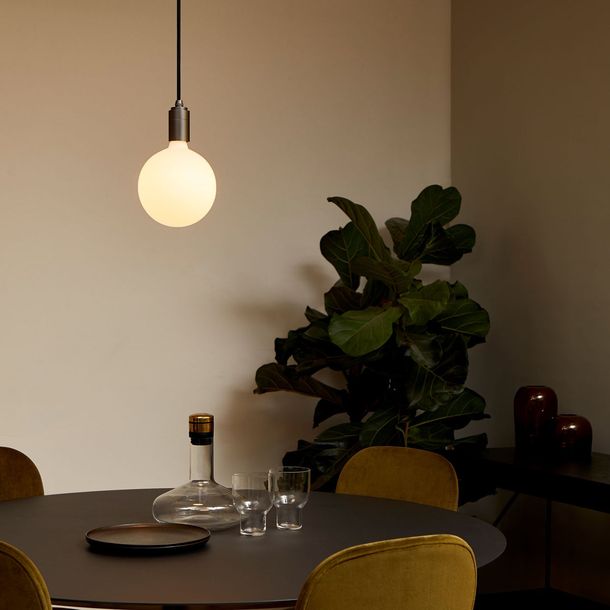 Sphere IV Pendant Light in Graphite.