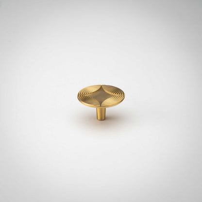 Star, Solid Brass Cabinet Knob.
