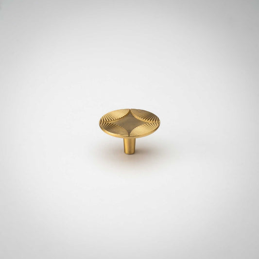 Star, Solid Brass Cabinet Knob.