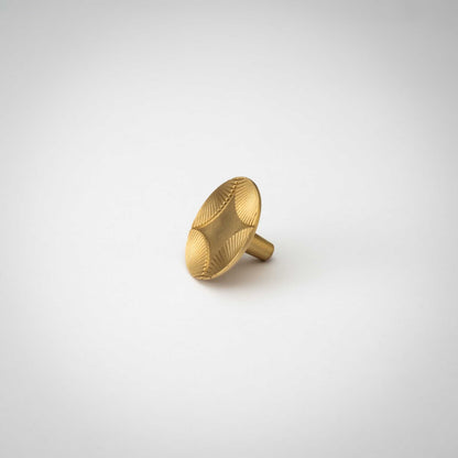 Star, Solid Brass Cabinet Knob.