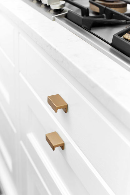 Brushed Bronze "Station" Drawer Tab Pull