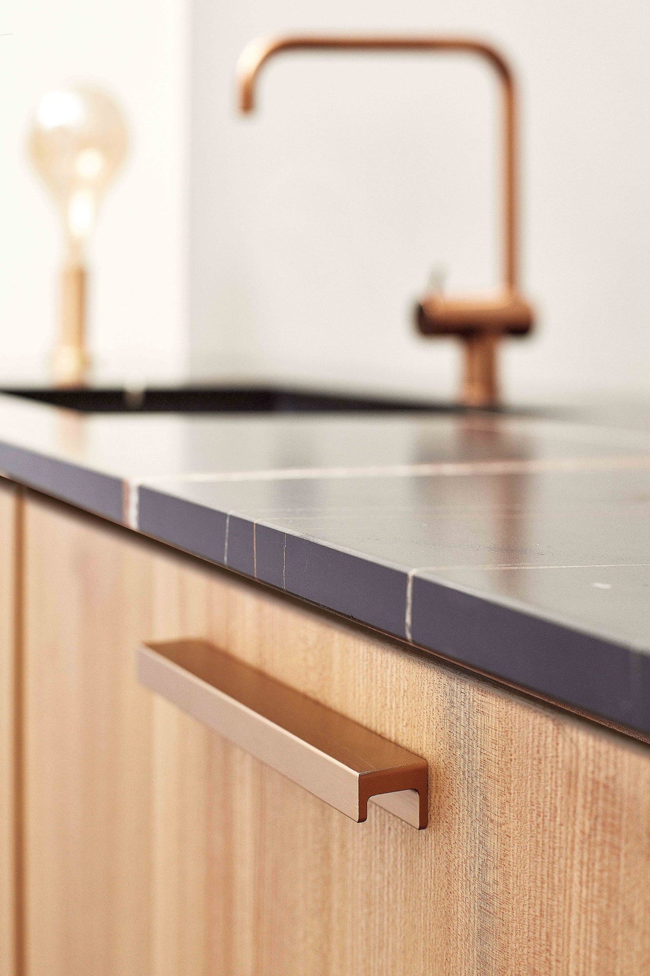 Brushed Bronze "Station" Drawer Tab Pull