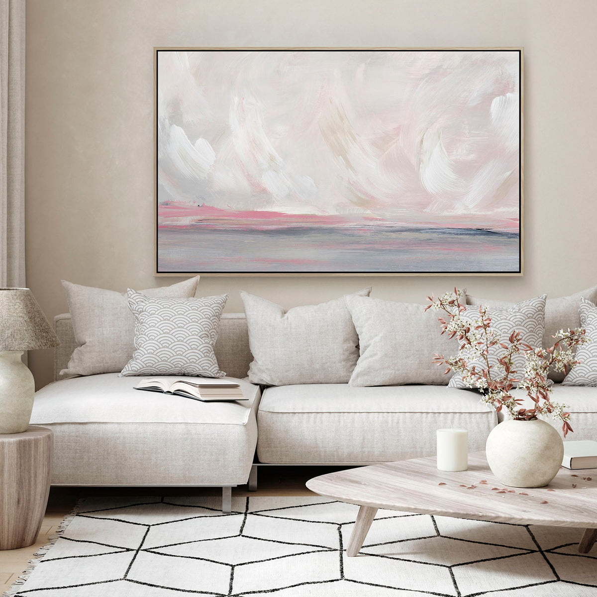 Sugar Dust in Pink - Canvas Print.