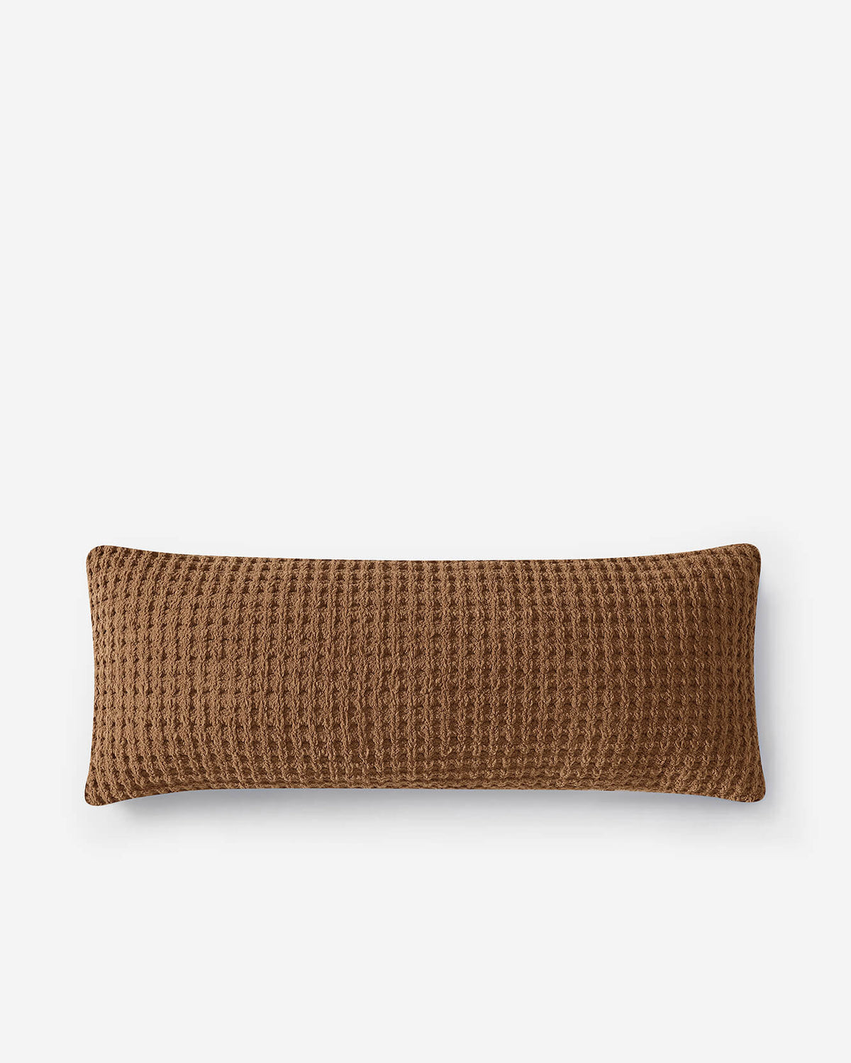 Snug Waffle Lumbar Pillow.