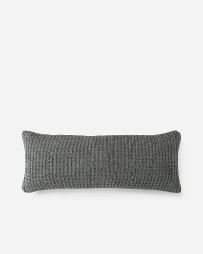 Snug Waffle Lumbar Pillow.