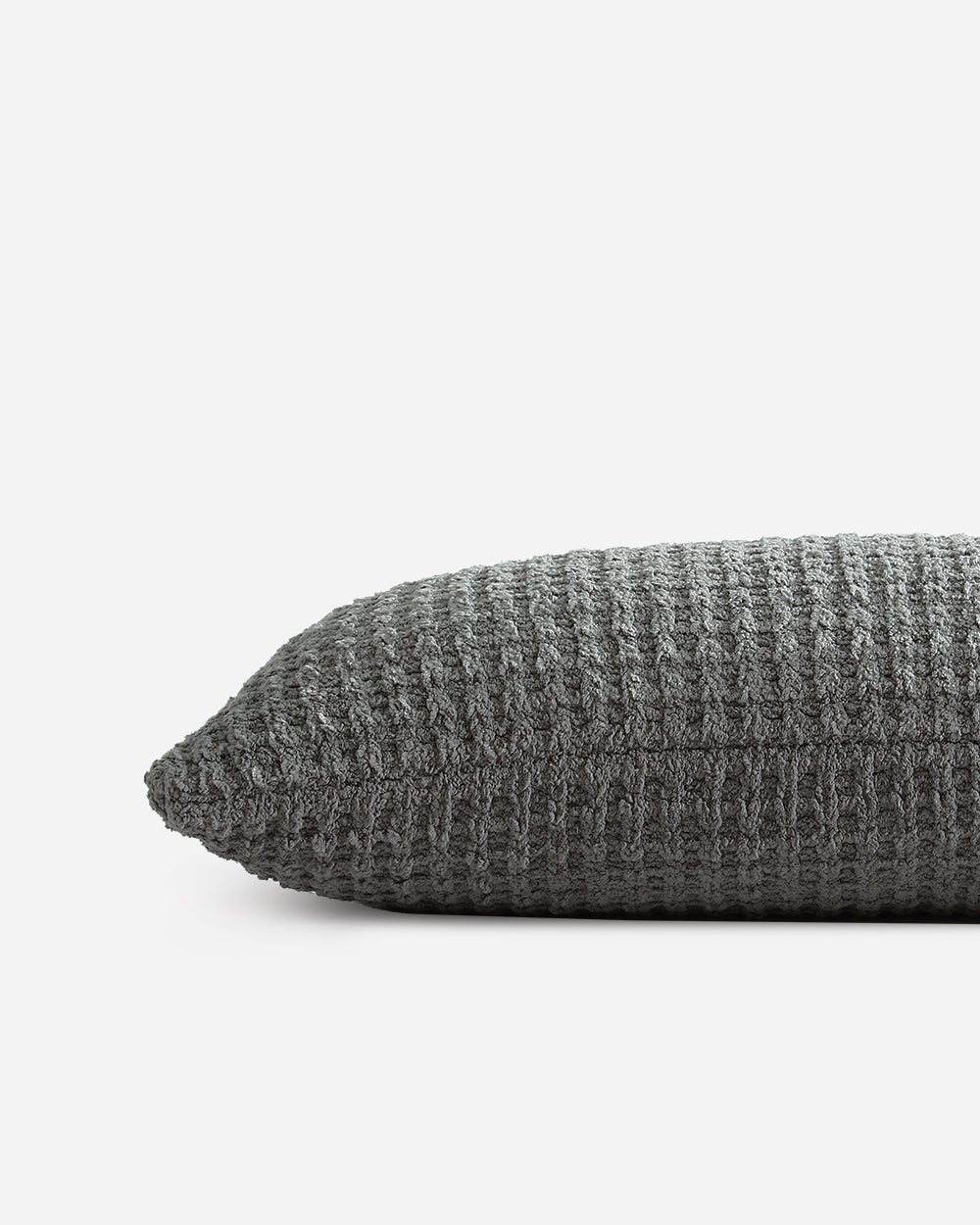 Snug Waffle Lumbar Pillow.
