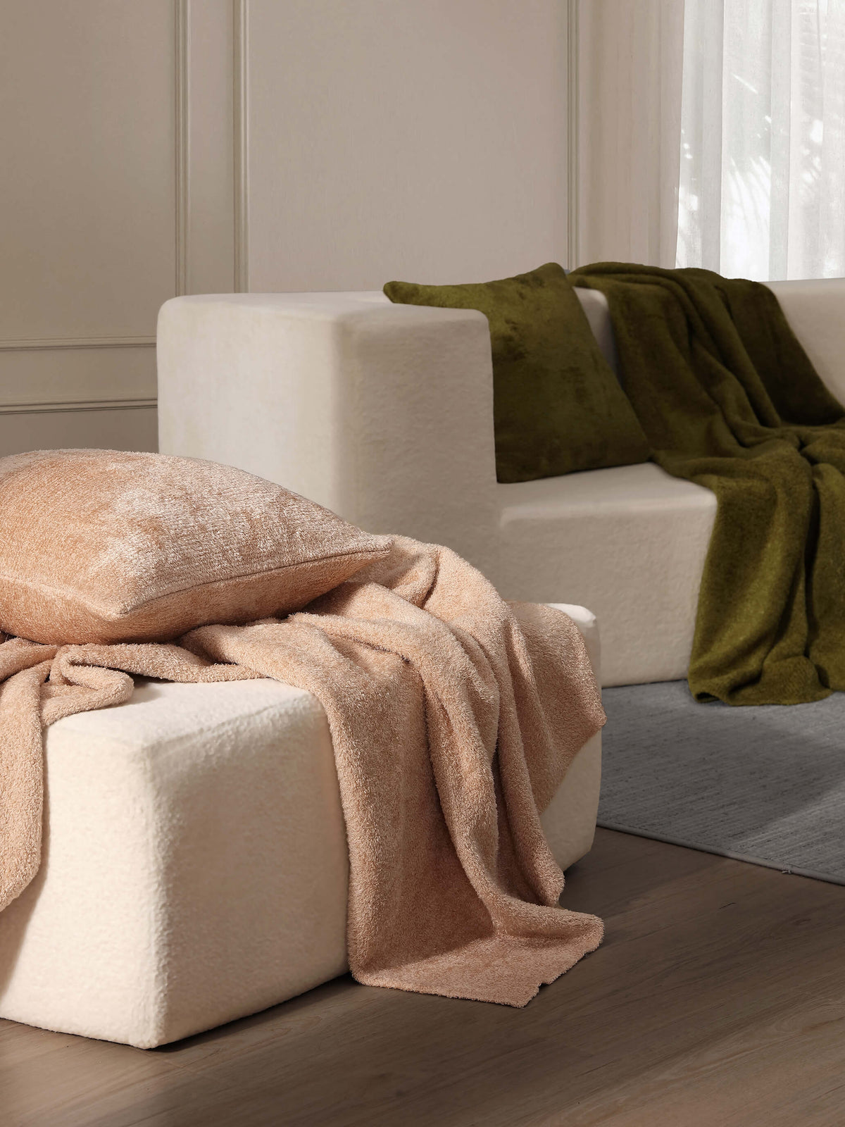 Cloud Silque Pure Throw Pillow.