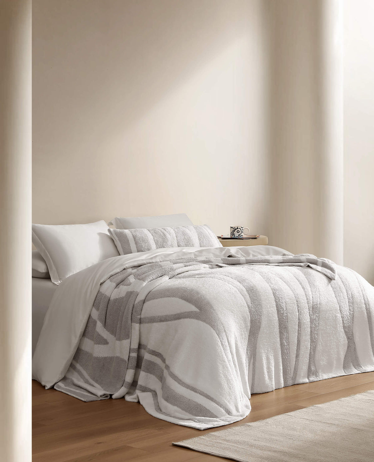 Cloud Silque Woodland Lumbar Pillow.