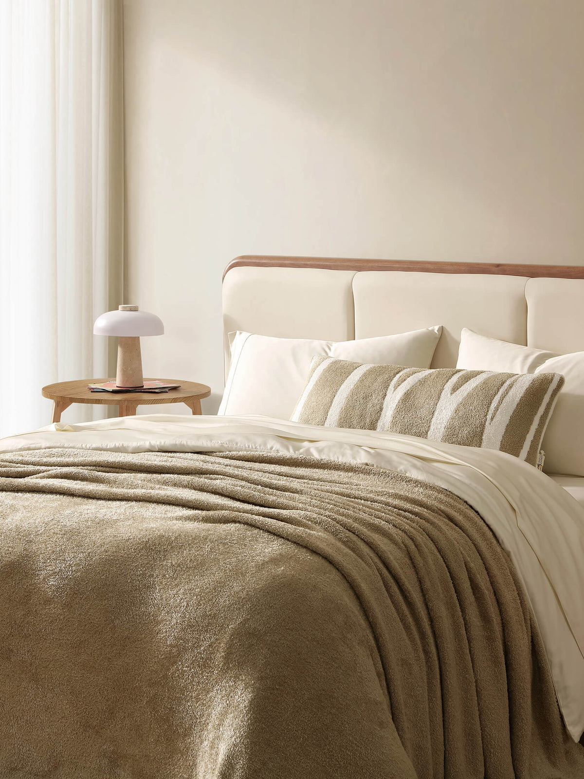 Cloud Silque Woodland Lumbar Pillow.
