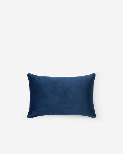 Velvet Crane in the Clouds Small Lumbar Pillow.