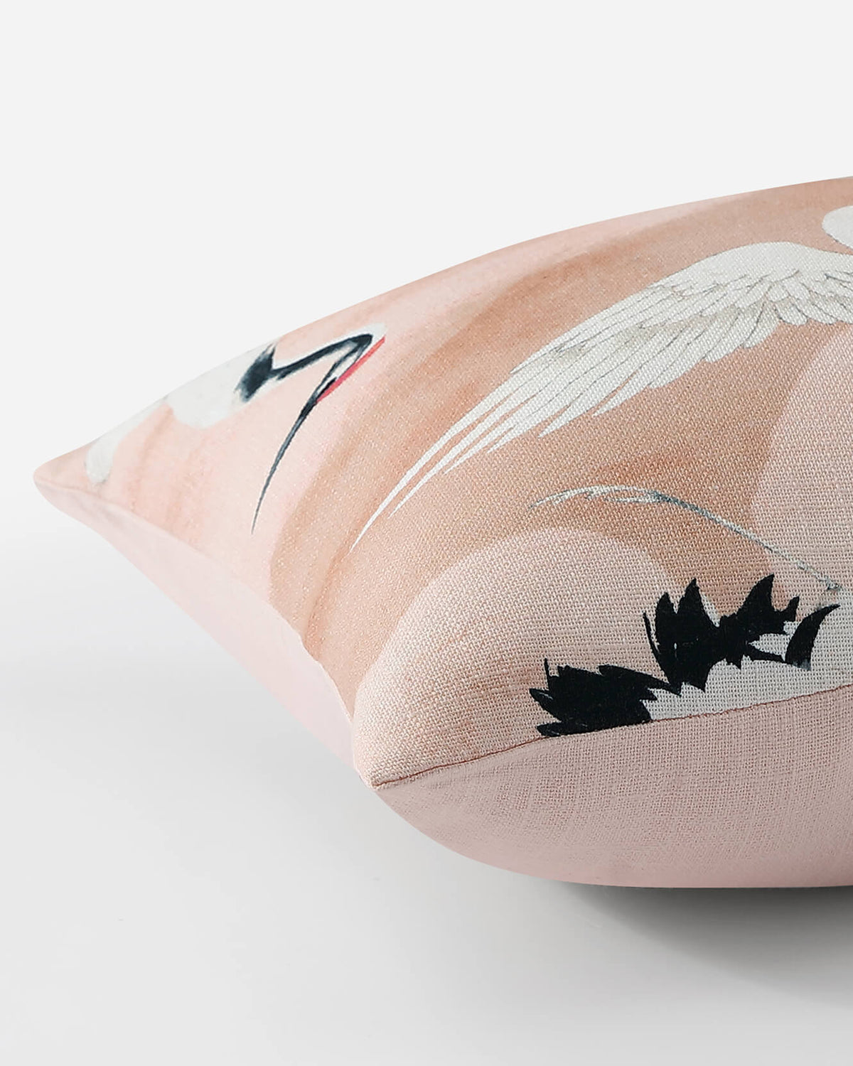 Crane in the Clouds Small Lumbar Pillow.