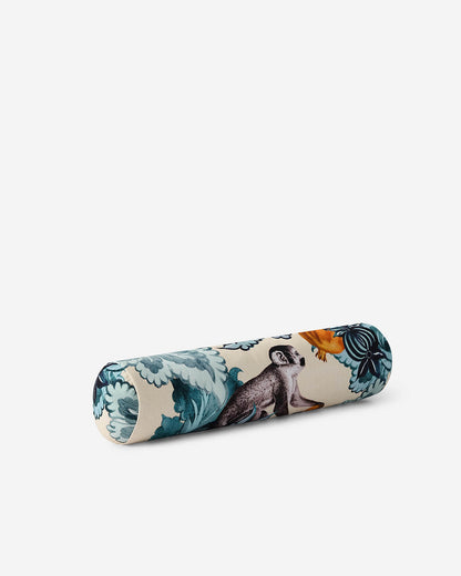 Damask Monkey Bolster Pillow.
