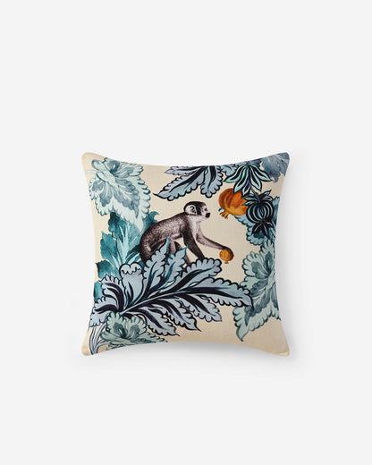 Damask Monkey Throw Pillow.