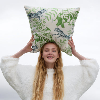 Elephant Ambari Throw Pillow.