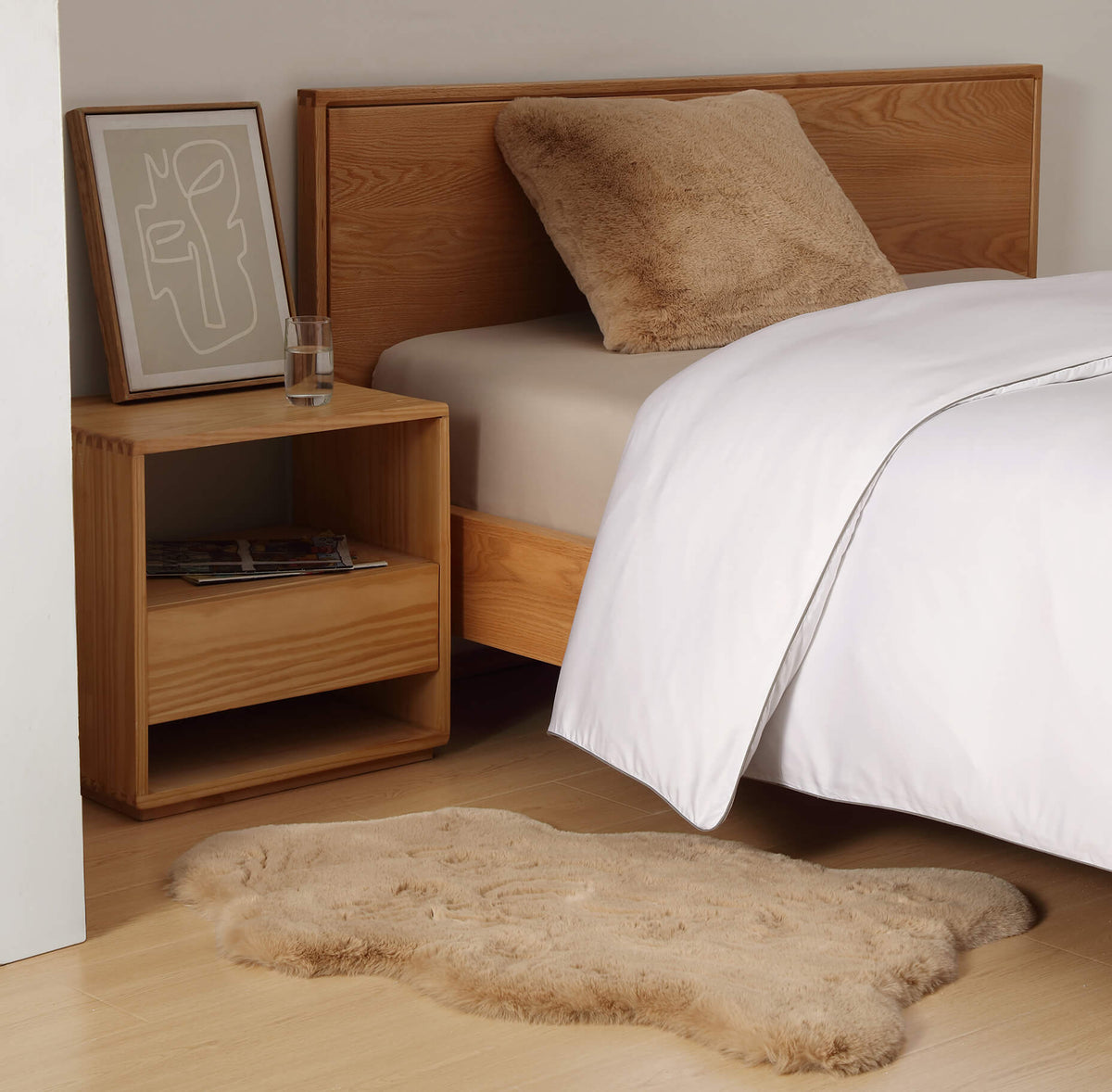 Faux Fur Throw Pillow.
