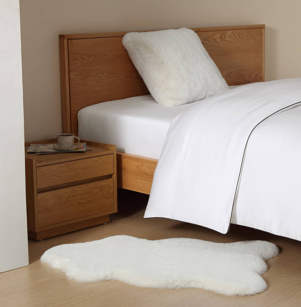 Faux Fur Throw Pillow.