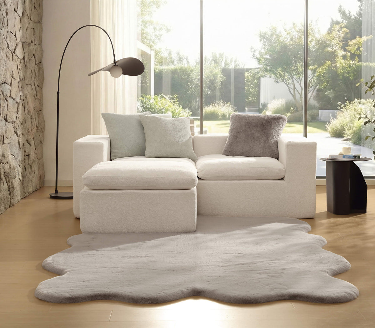 Faux Fur Throw Pillow.