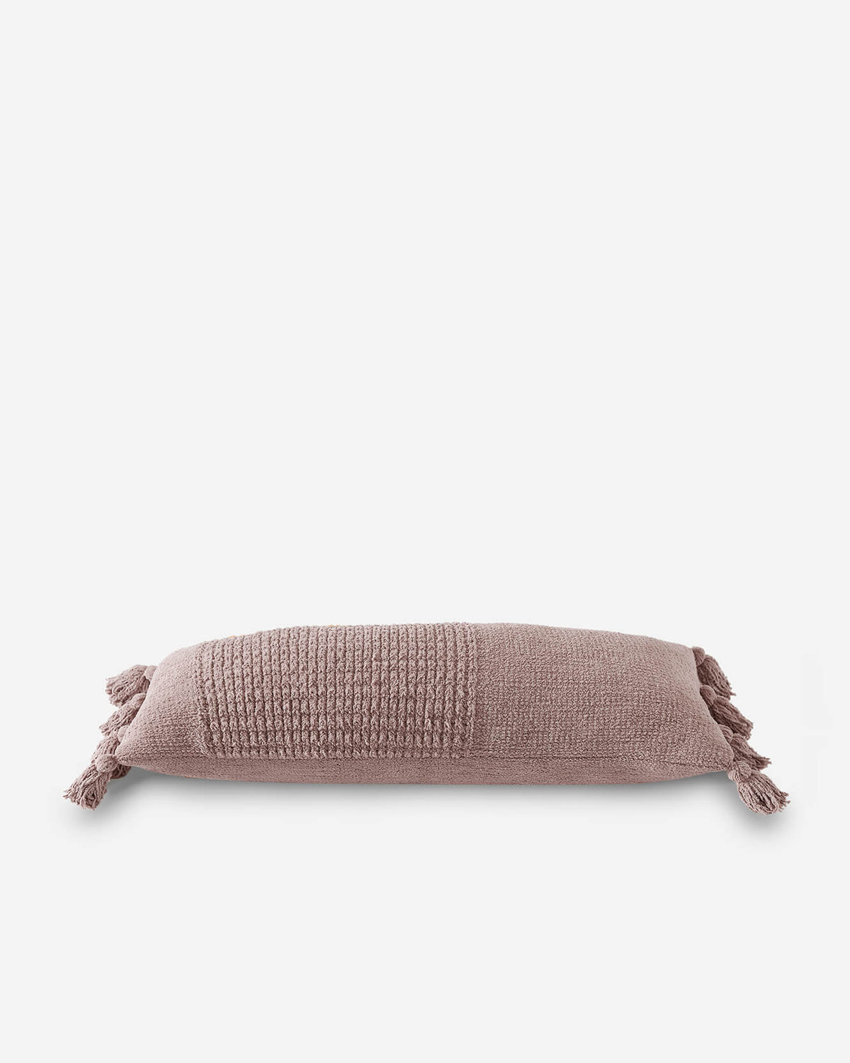 Braided Pom Pom Lumbar Pillow.