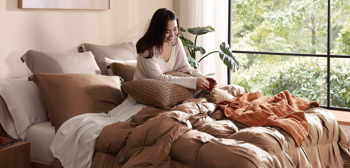 Snug Waffle Lumbar Pillow.