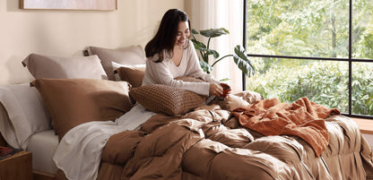 Snug Waffle Lumbar Pillow.