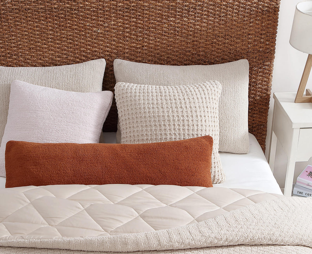 Snug Waffle Throw Pillow.