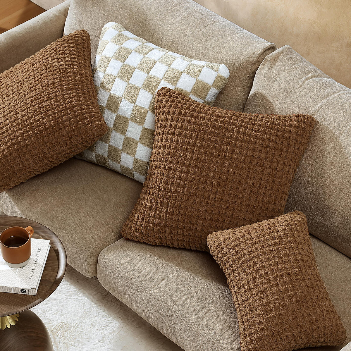 Snug Waffle Mini Pillow.
