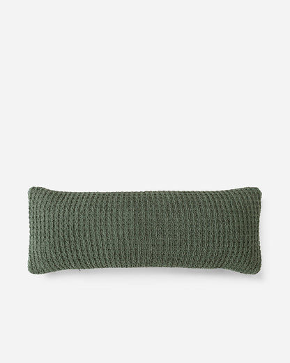 Snug Waffle Lumbar Pillow.